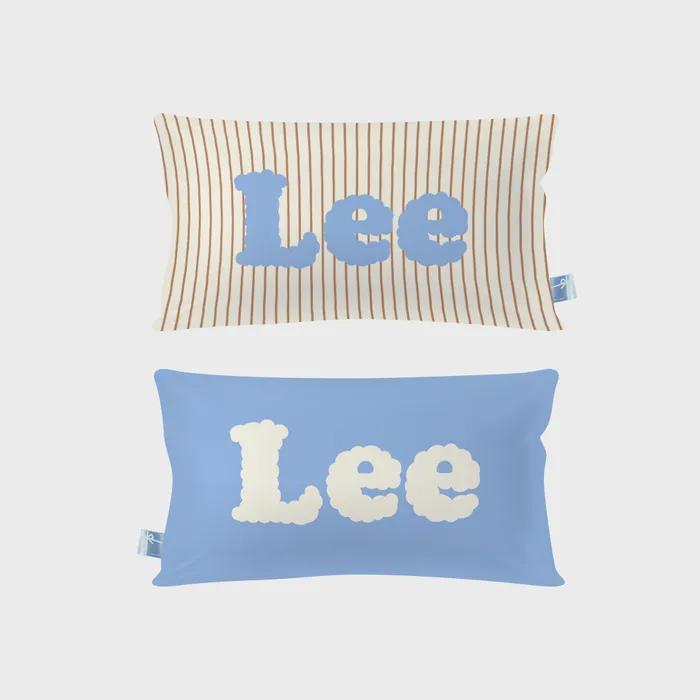 [주문제작] 유어네임 컬러 쿠션 (blue stripe)