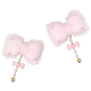 【新品】DreamyぷくぷくRibbonクリップSet(ピンク)