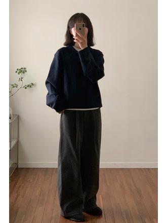 오픈 카라 니트(2color)