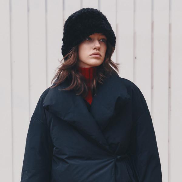 SHORT SHAWL COLLAR GOOSE DOWN JUMPER