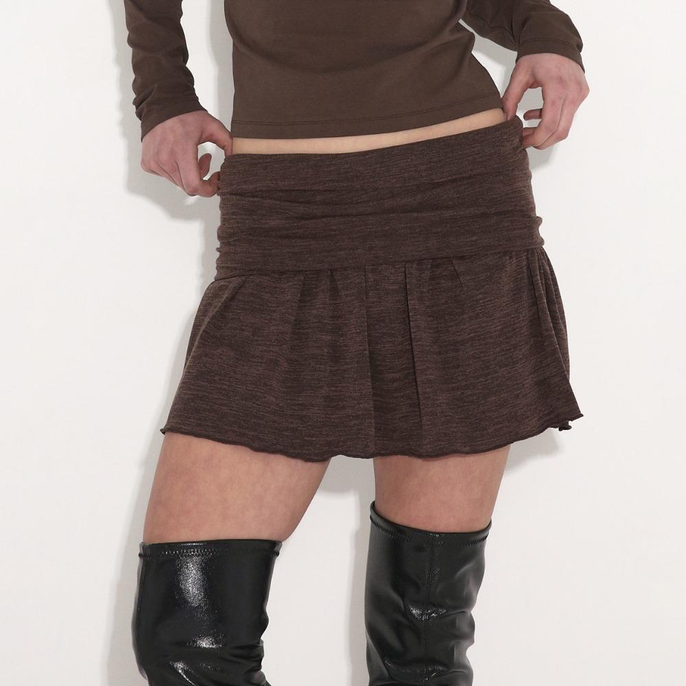 POLYSOOEM Both Skirt And Top "Brown\"