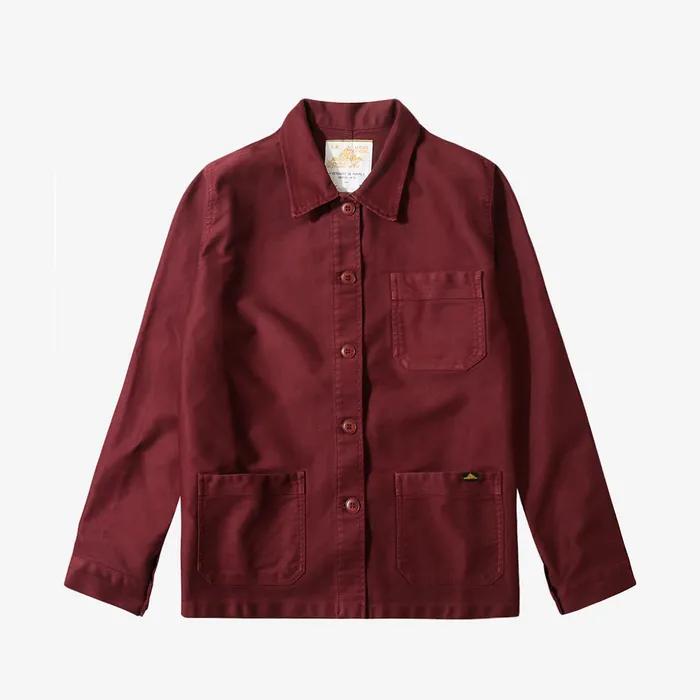 몰스킨 여성 Genuine Work Jacket_Burgundy