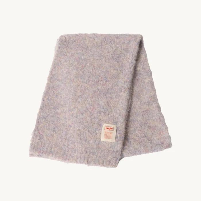 양털 에센셜 머플러 연보라