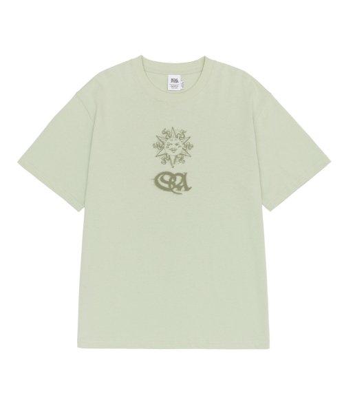 Sun God Logo Tee Moss