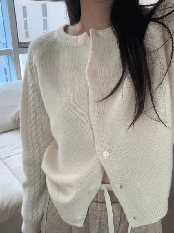 [✨BEST✨/탄탄재질] 킨더 케이블 울가디건 3color