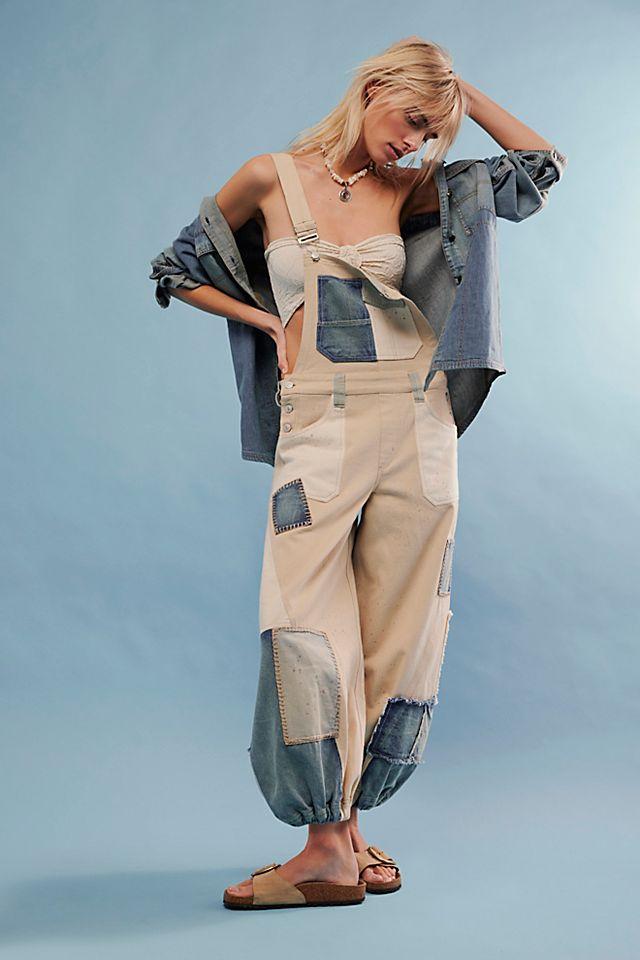 We The Free Bittersweet Embroidered Overalls