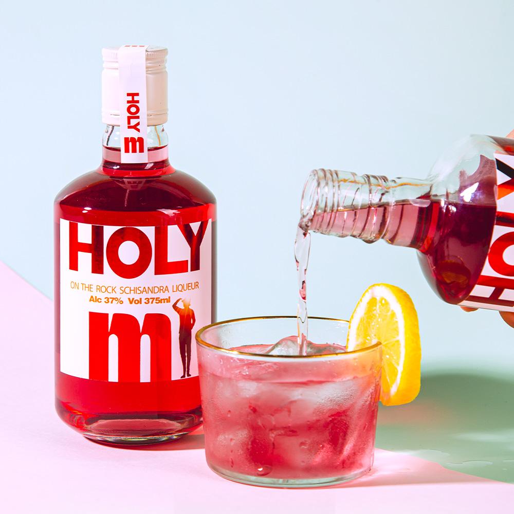 홀리엠 오미자 하이볼 칵테일 리큐르 온더락 HOLY M 37도 375ml
