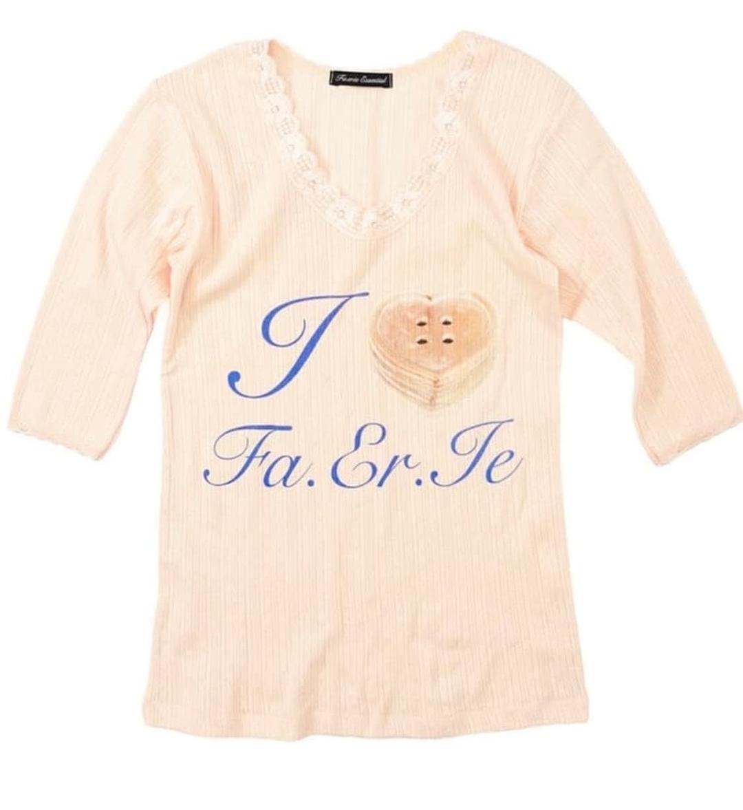 택포) 리뉴얼전 샵페어리 lace tshirt fa.er.ie pink | 후루츠패밀리