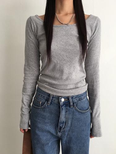 +기모추가/무배 (긴팔) 베이직 유넥 티셔츠 (3colors)