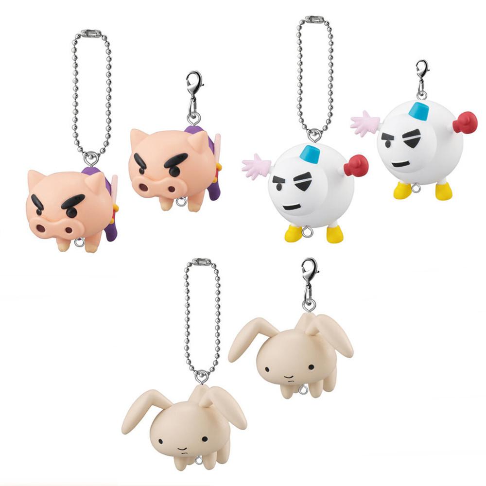 반다이 부리부리 대마왕 키링 피규어 스노우맨 유리 토끼인형 3종 세트