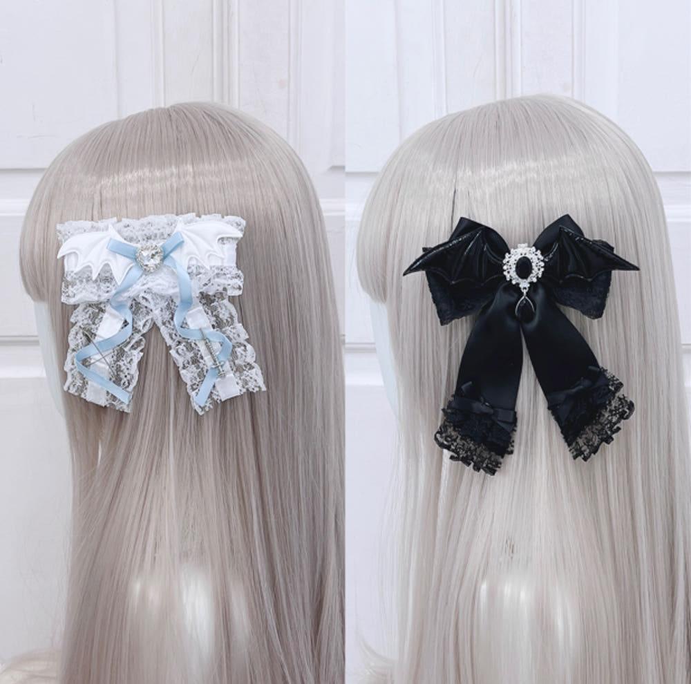 데빌 코르셋 머리핀 (스카이/블랙)