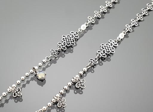 ⭐무료배송⭐개다리소반과 전통매듭 실버팔찌,발찌 ver2