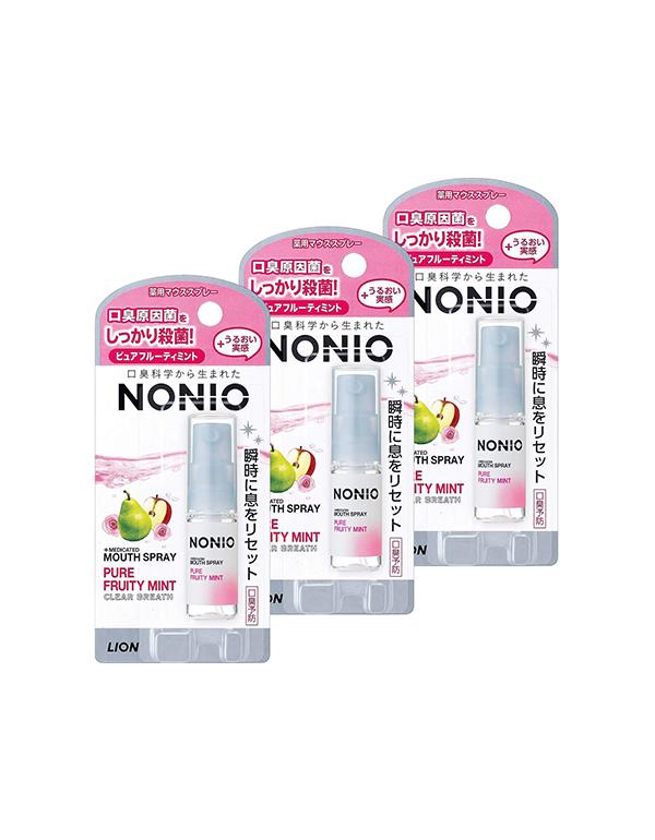 NONIO 마우스 스프레이 퓨어 프루티 민트 5ml (3세트)