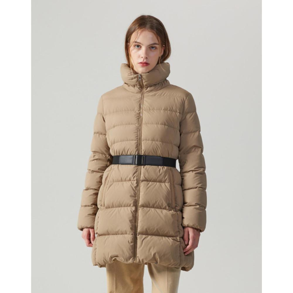 헤지스  카멜 단색 구스다운점퍼 HSJU1D916CM