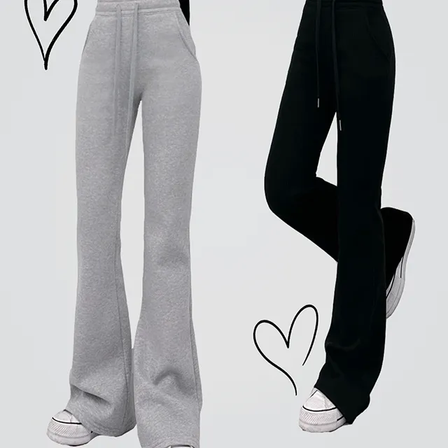 [2단 기장 / 기모 선택✨ 부츠컷 트레이닝 pt] 그레이 블랙 트레이닝 추리닝 츄리닝 팬츠 바지 (S-XL) 부츠컷트레이닝 부츠컷팬츠 부츠컷바지 기모트레이닝 기장선택 사계절