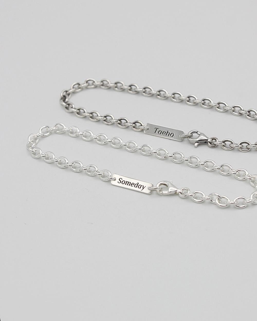 STICK PENDANT BRACELET - SILVER