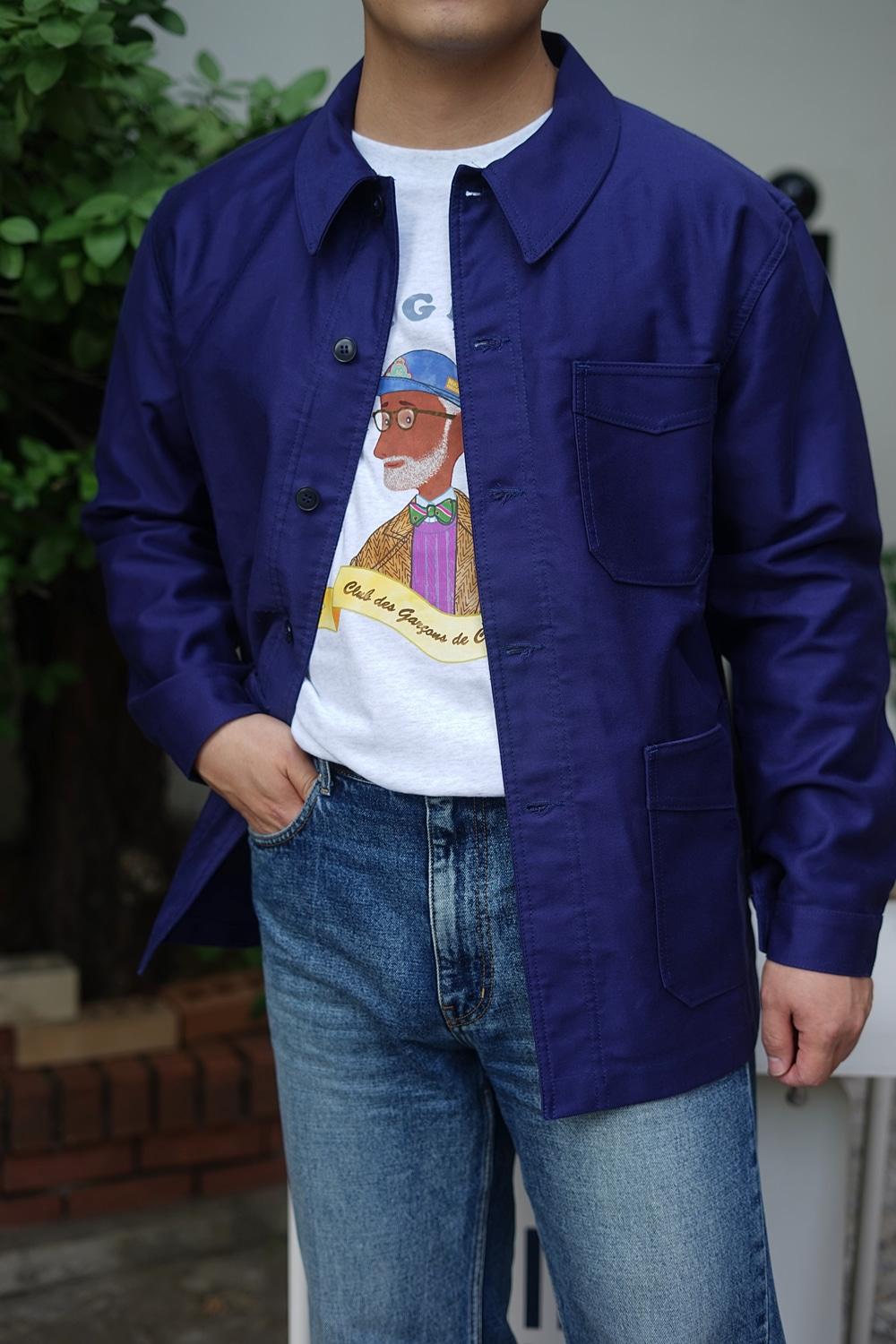 LA VESTE BLEU DE TRAVAIL(Moleskin)LE TRAVAILLEUR GALLICE(르 트라바이유 갈리스)