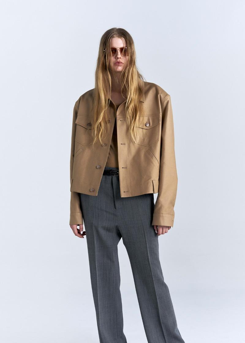 TRUCKER WORK JACKET - BEIGE