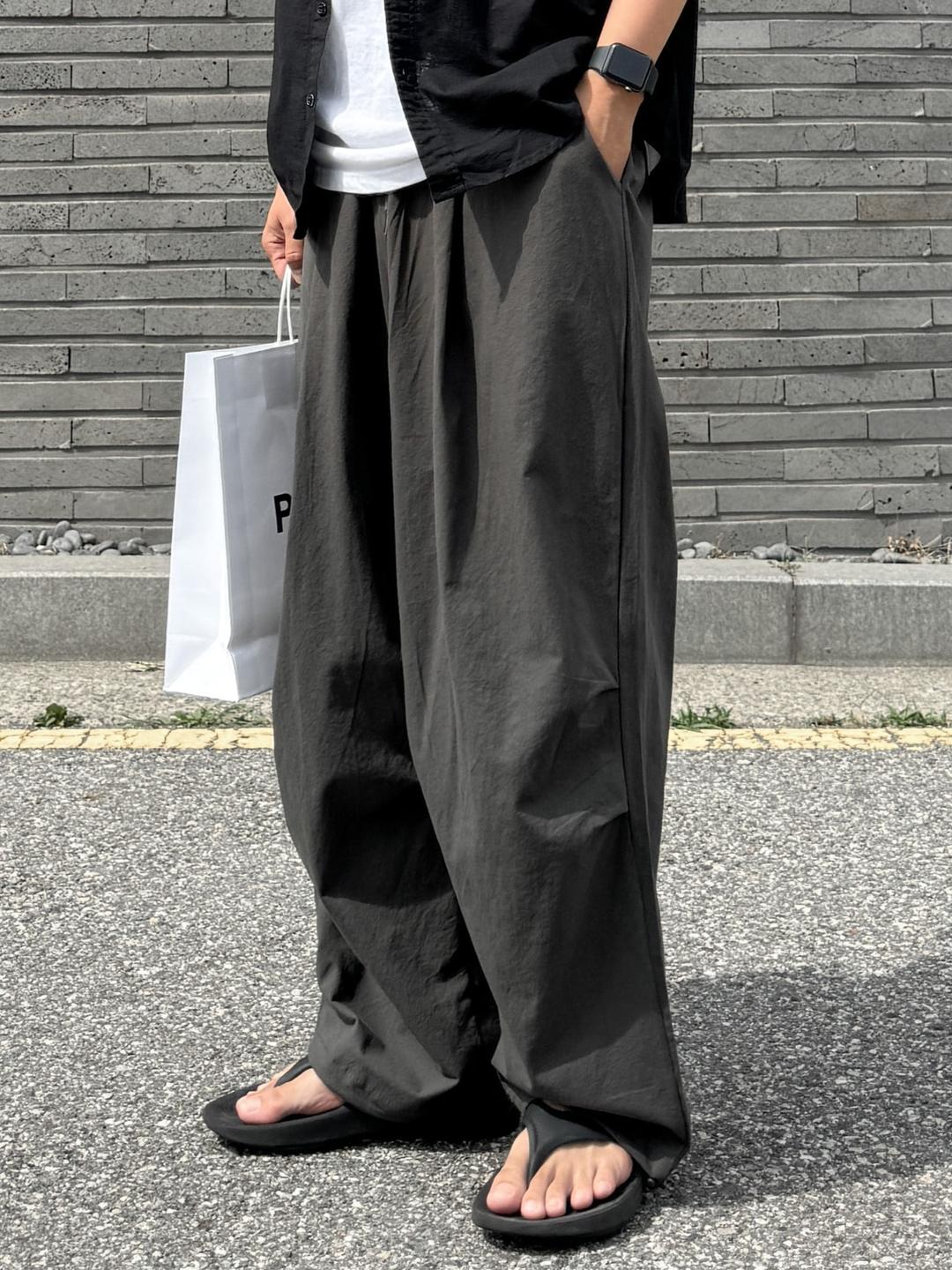 linen string balloon pants (3color)