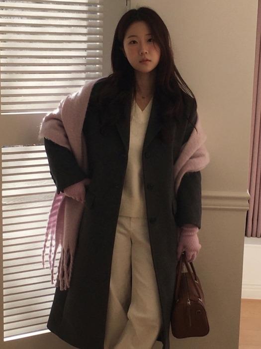 [민델리픽]두굿_캐시미어 싱글 롱 코트_3colors