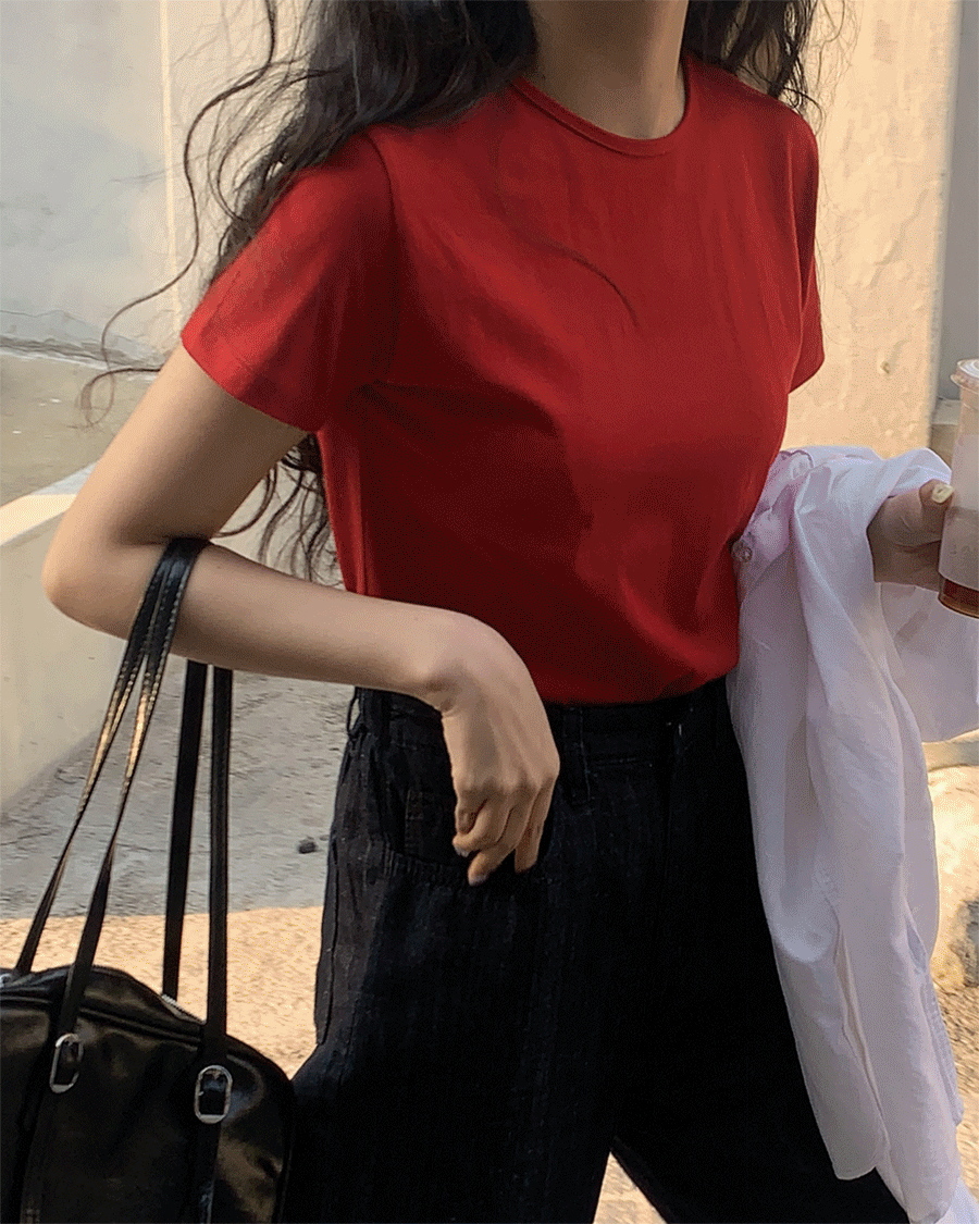 당일출고♥ ( bmade / 11colors-! ) 라이프 베이직퍼스널슬림핏반팔티t