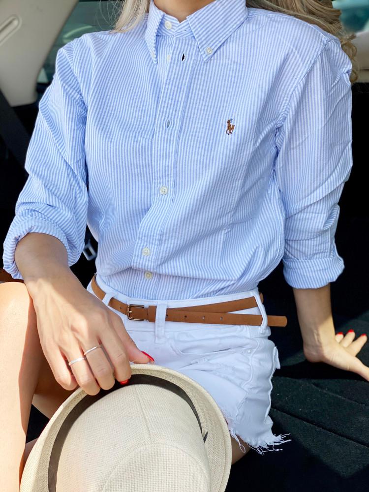 [미국아울렛] 폴로랄프로렌 여성 클래식핏 옥스포드 버튼다운 긴팔셔츠
