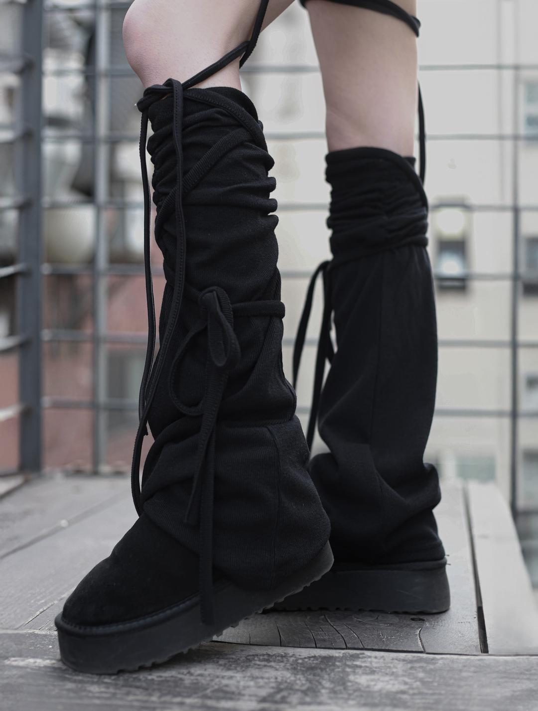 Shirring Strap Leg Warmer
