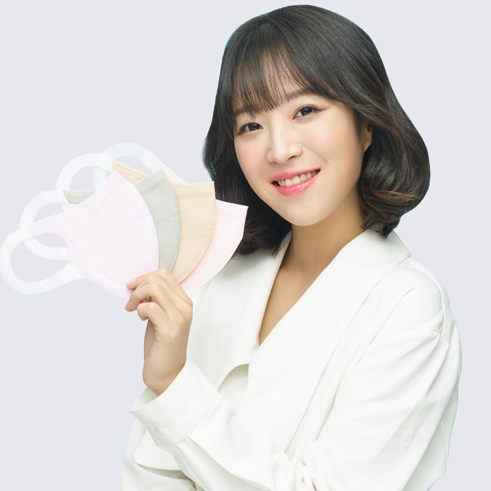 시노텍스95 숨쉬기편한 귀편한 새부리형 화이트 컬러 마스크 골라담기 1매