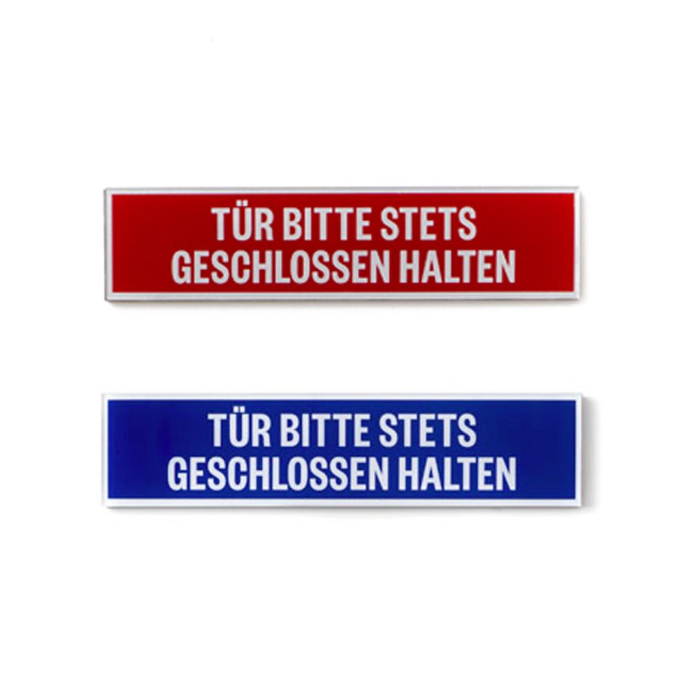 [C.D.W] MAGNET PLATE “PLEASE KEEP THE DOOR CLOSED” / 캔디디자인앤웍스