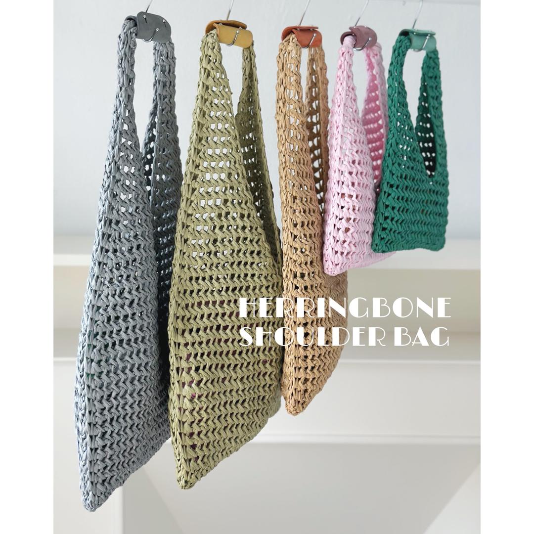 [유튜브] 헤링본 숄더백