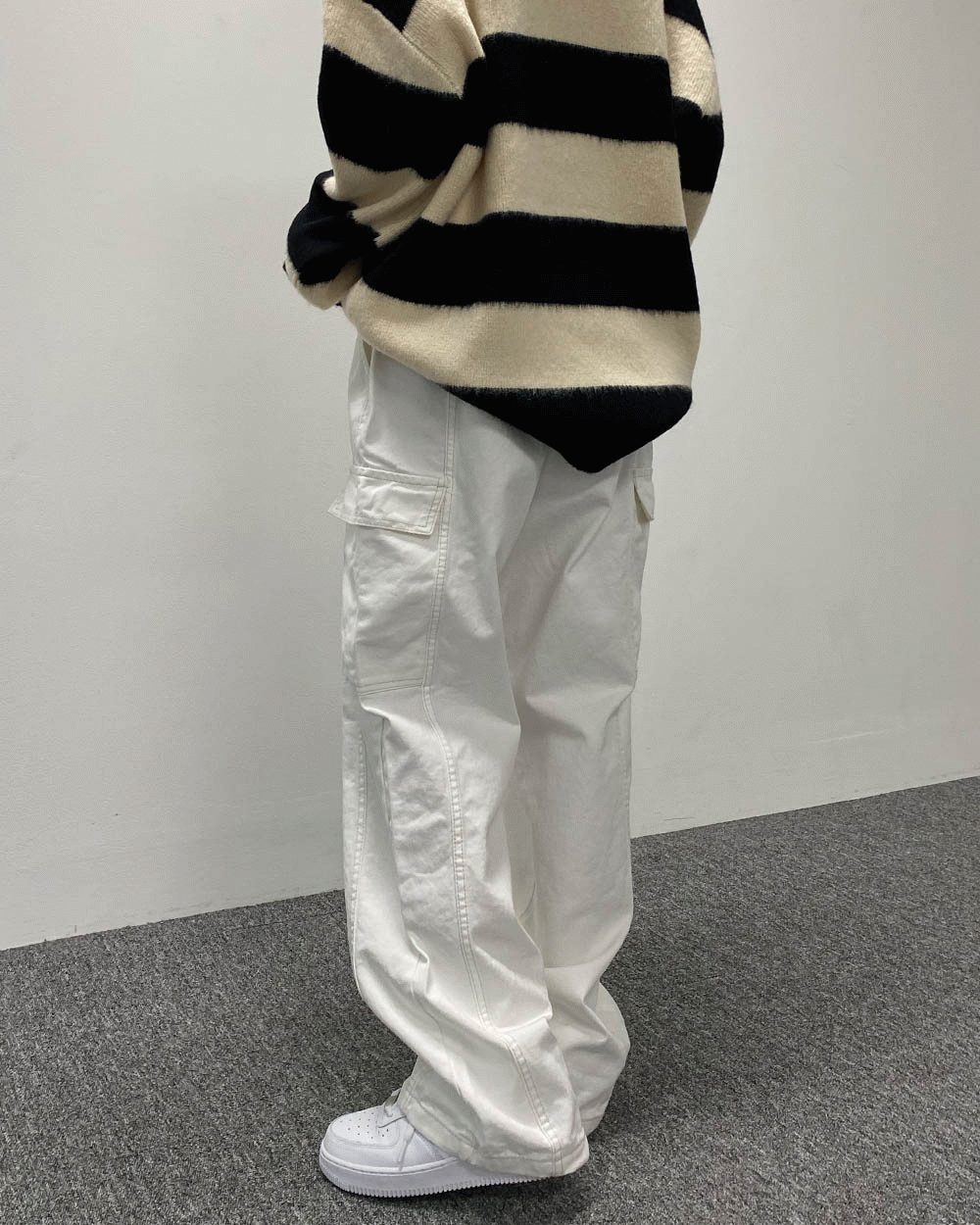 [Unisex] 카리즈 스티치 카고 코튼팬츠