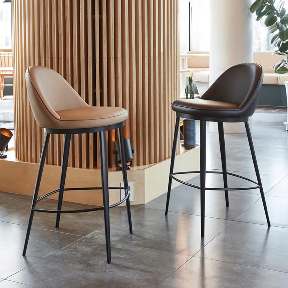 B2690 모닝바체어 가죽 바텐 아일랜드식탁 높은식탁 디자인 빠체어