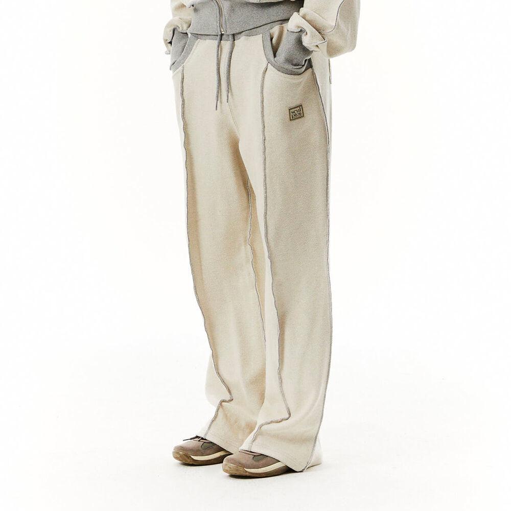 Inside-Out Sweatpants Melange-Reverse