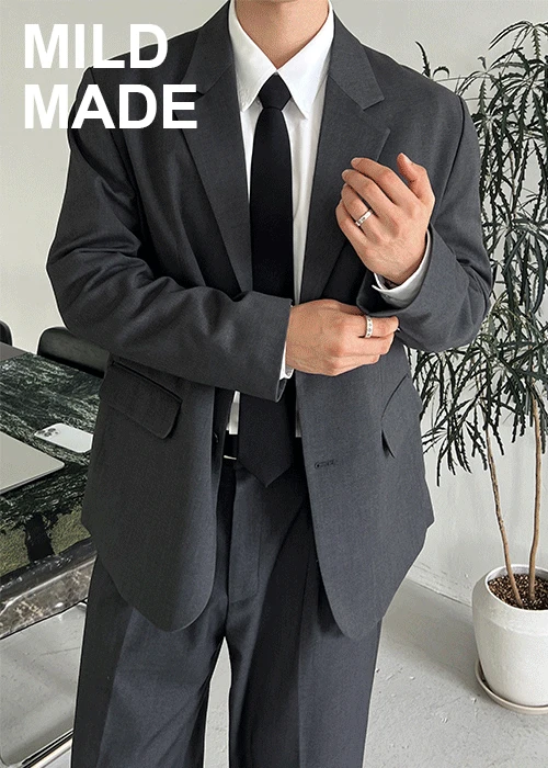 (MILD MADE)MD.063-Mild two button set up jk.2colors (당일출고)(L사이즈 10/23~10/24 순치출고)