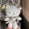 Silver Hawaiian Kitty Keyring 실버 하와이안 키티 키링