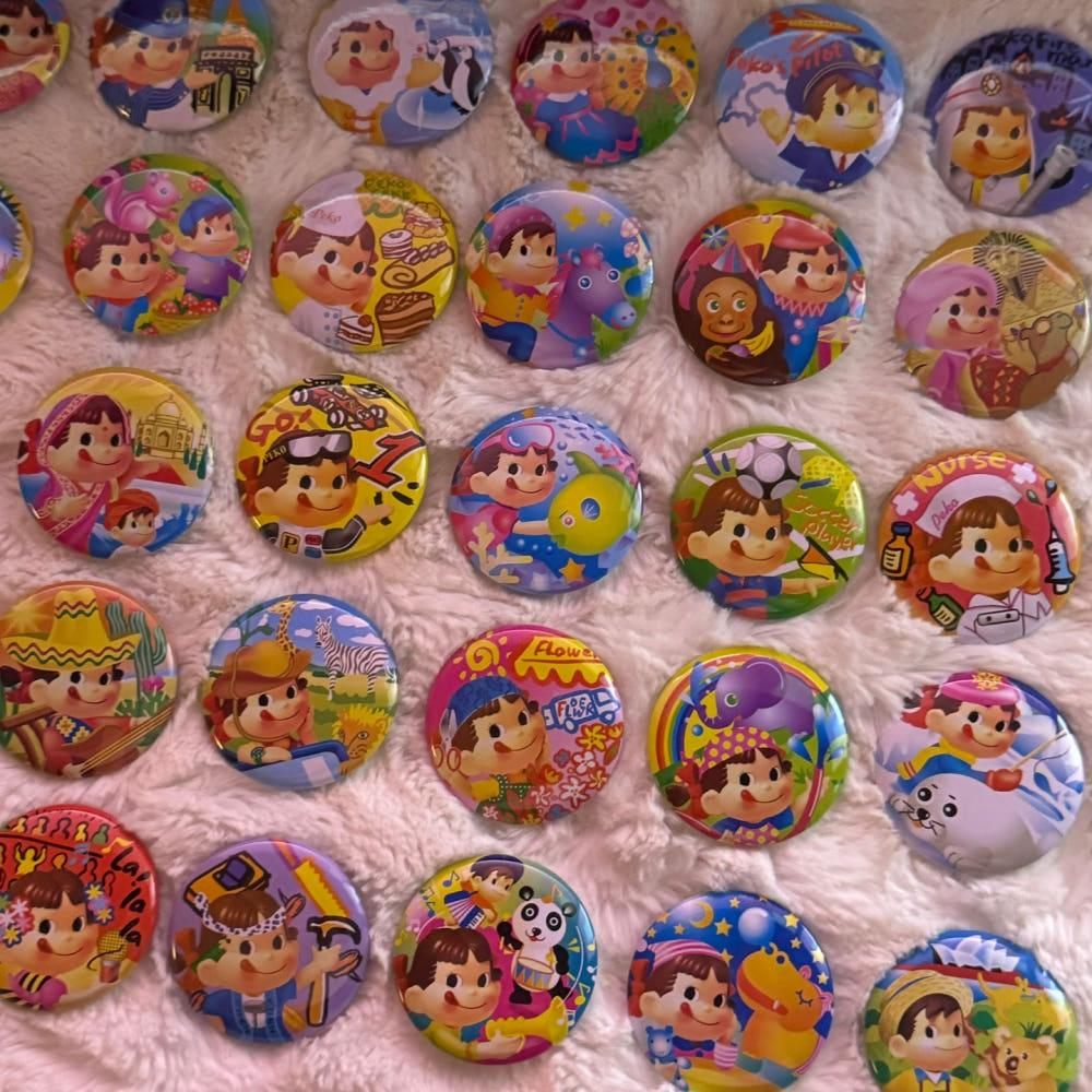 [고전문구] 페코짱 핀뱃지 (랜덤발송!)