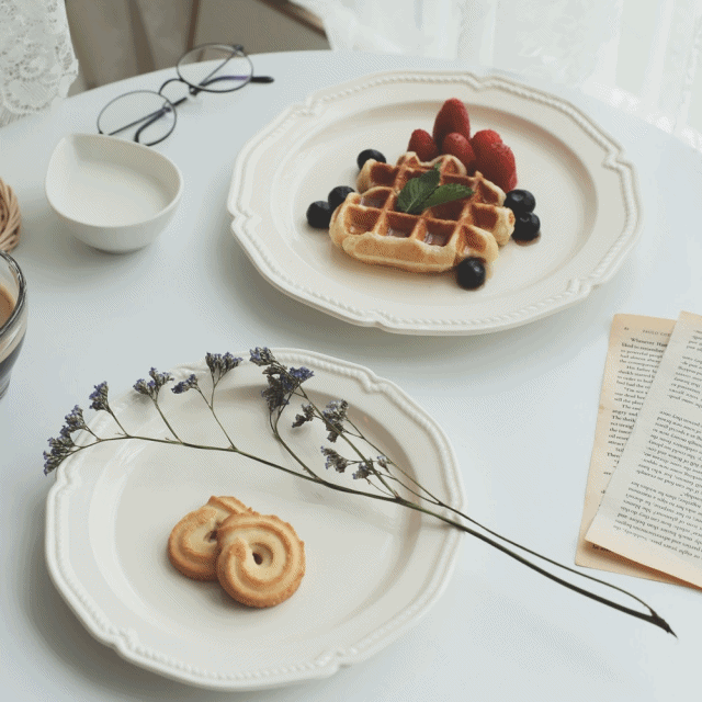 까르다 밀크블랑 파스타접시 플레이트 브런치 디너 홈세트