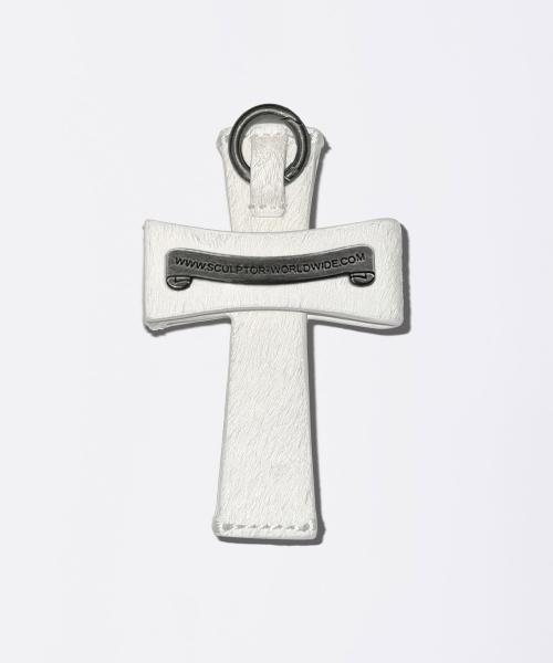 Cross Hair On Strap Wallet White