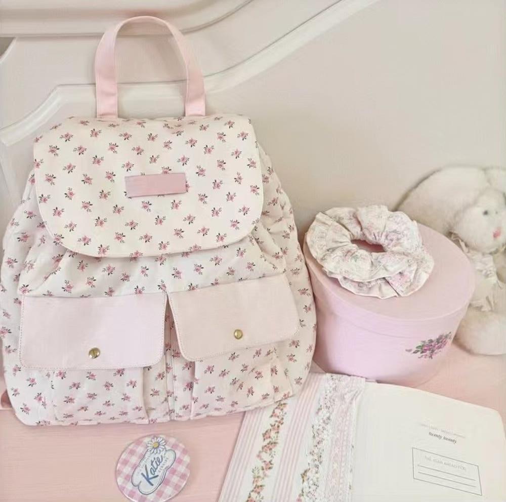 페어리룸 flower garden bag 플라워가든 배낭 봄가방 백팩