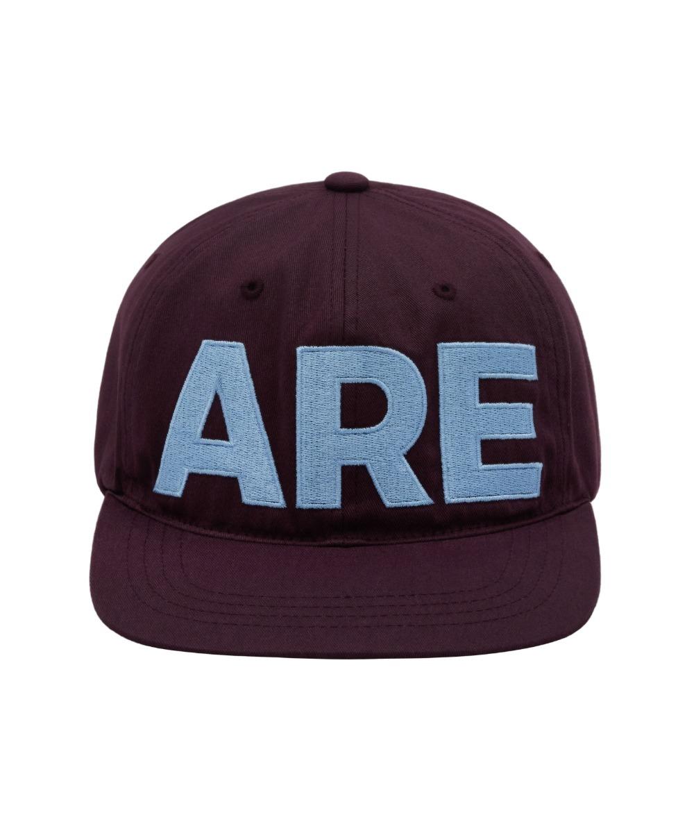 [무료배송] ARE FLAT 6-PANEL CAP_PLUM WINE