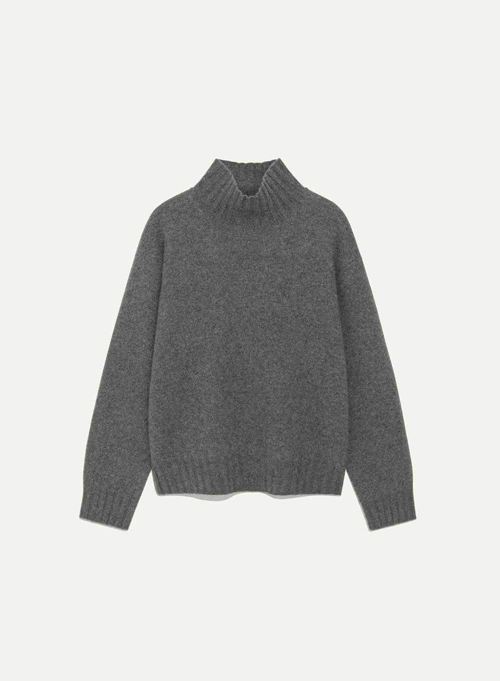 Cashmere Turtleneck Gray