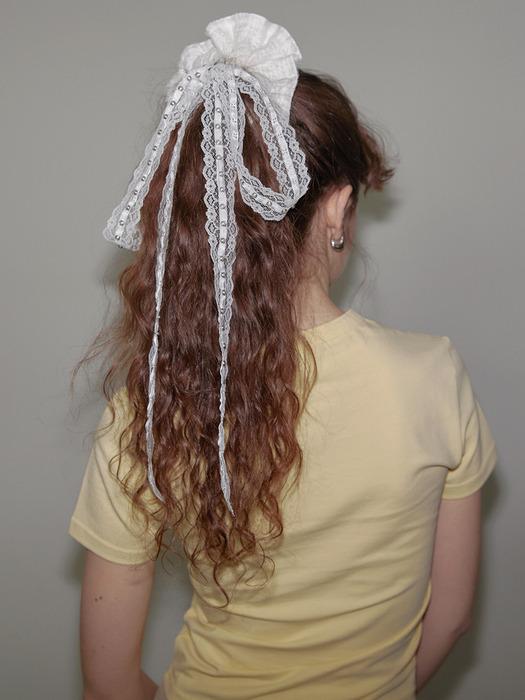 Mesh Layered Lace Scrunchie