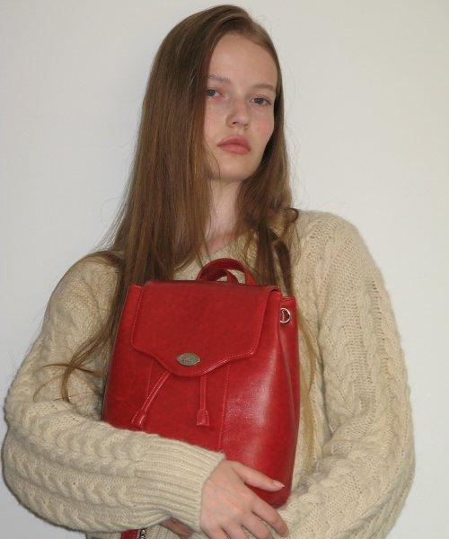 fle backpack - vintage red