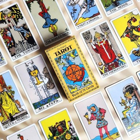 컬러 타로카드 입문자용 타로배우기 한글설명서 동봉, 타로카드, 1개