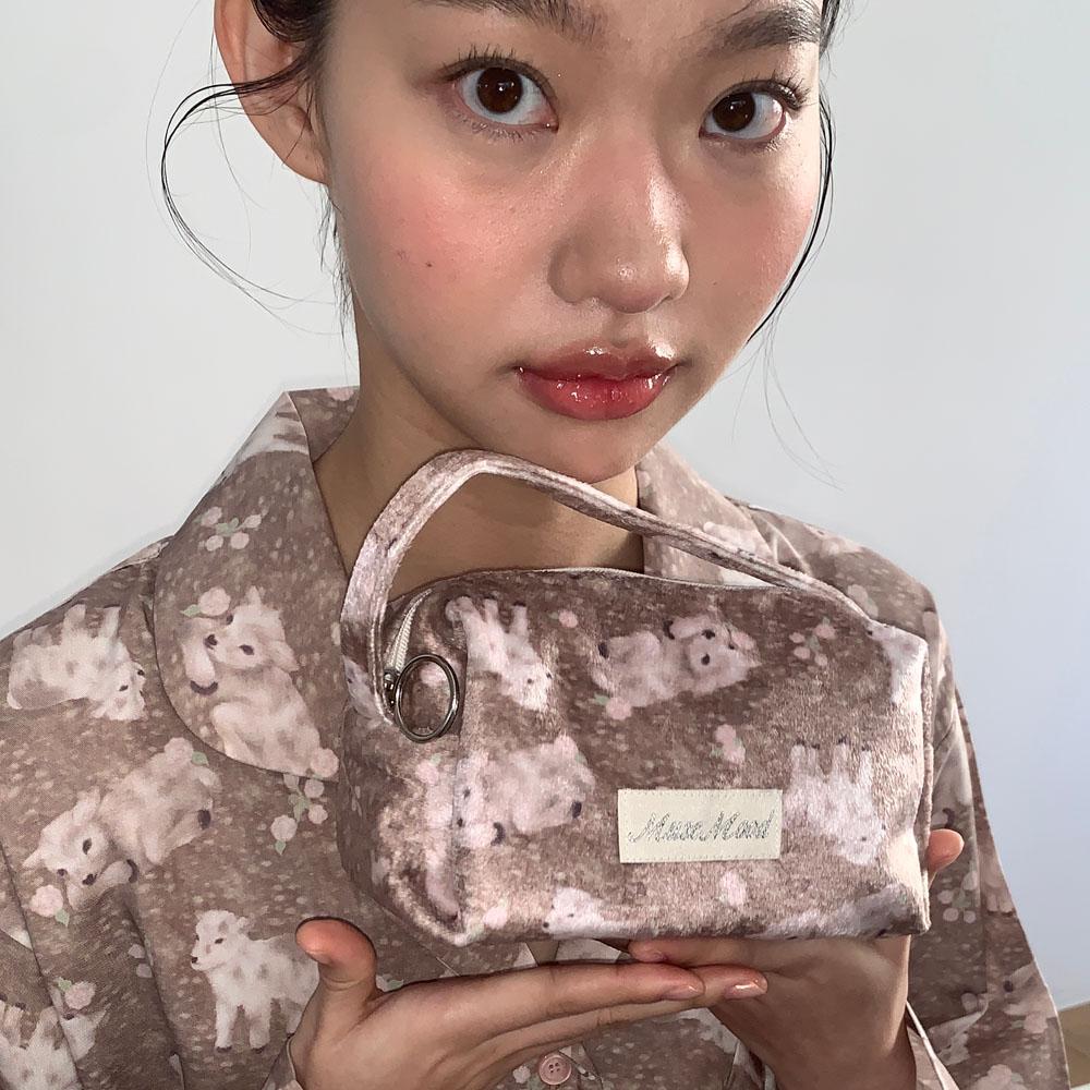 [2차/3.6이내예약배송]goat hair hand bag pouch (핸드파우치백)