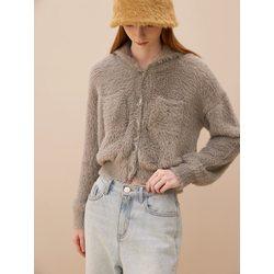 [콜라보토리/BECMK1001M] Hairy Knit Cardigan Top_3color
