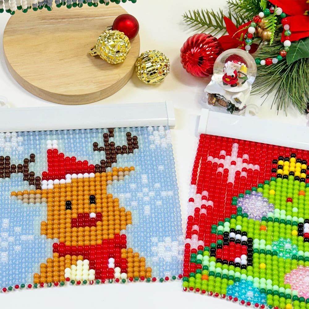 은센 크리스마스 비즈발 만들기 DIY 키트 도안 모음 겨울 비즈 구슬발