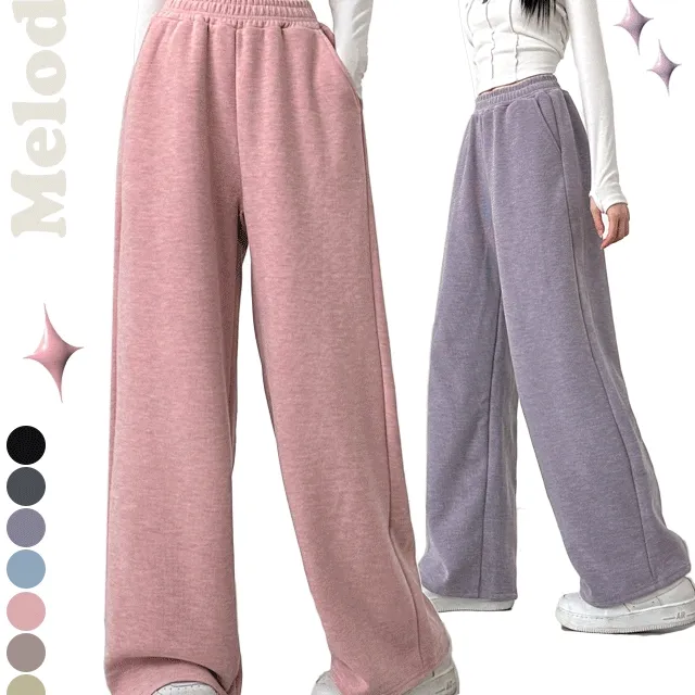 🔥29일까지할인🔥1+1할인[따뜻기모/숏&롱] 멜로디 잔골스트링 와이드팬츠