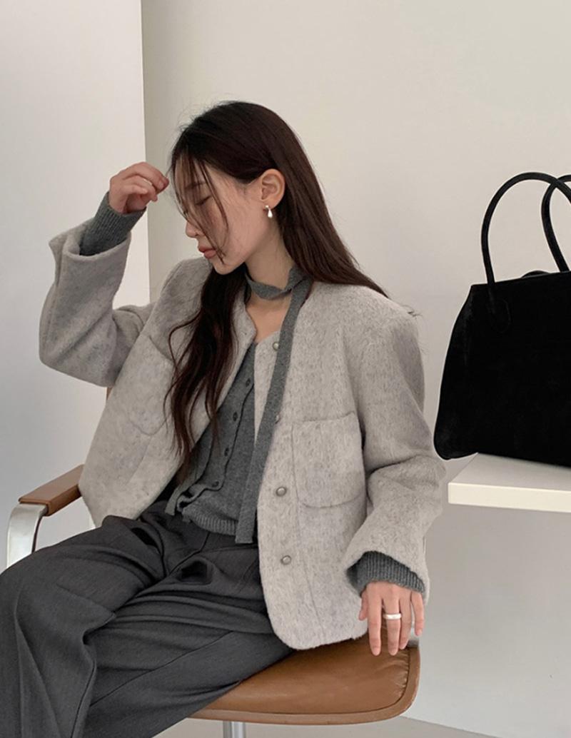 가내스라 [하객룩] 슈브 울 트위드 자켓 (3color)