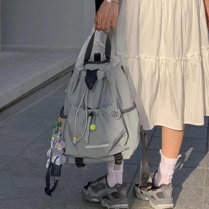 로우로우 스트링 미니 백팩 763 ep.3 Gray